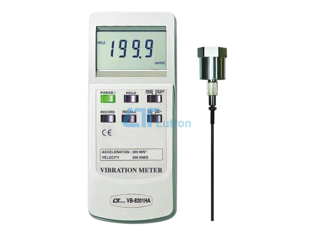Vibration Meter,0.5 to 199.9 M/S - Lutron