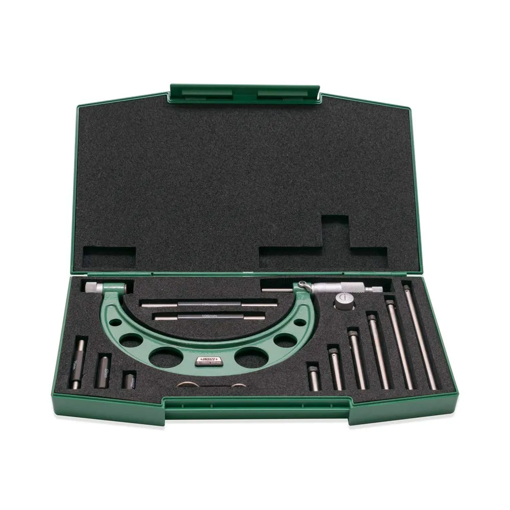 InSize 3206-150A Outside Micrometer with Interchangeable Anvils