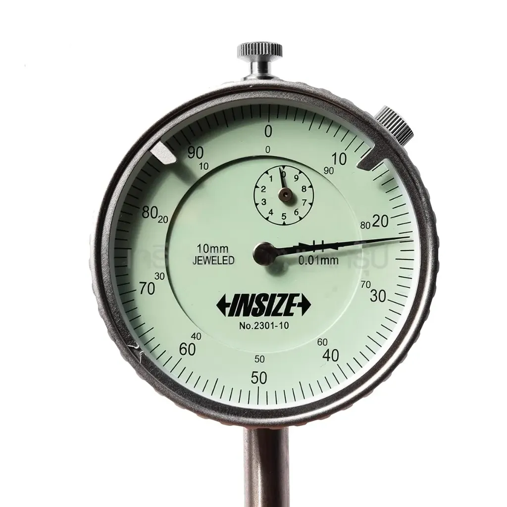 Insize 2301-10 Dial Indicator - Green Metal Handheld Dial Indicator